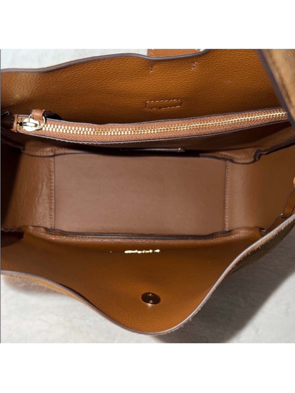 Coach Hadley Convertible Crossbody Bag - Chestnut Brown with Gold Hardware - Picture 9 of 9